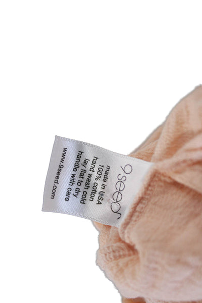 9 Seed Womens Pink V-Neck Cotton Camisole Size One Size