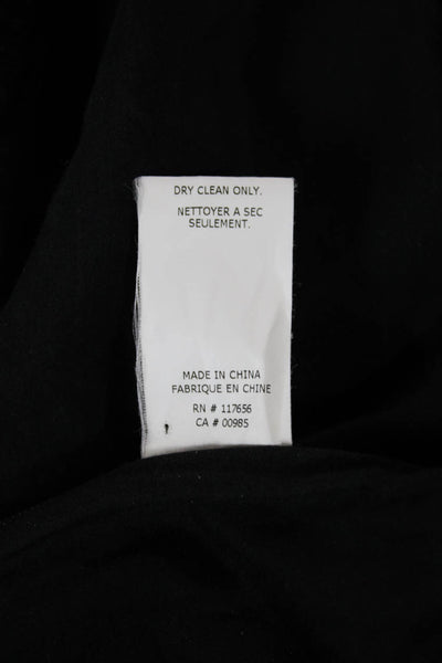 Thakoon Women Black Cotton Off Shoulder Short Sleeve Basic Blouse Size 6
