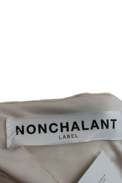 Nonchalant Label Women One Piece Swimsuit Beige Size S