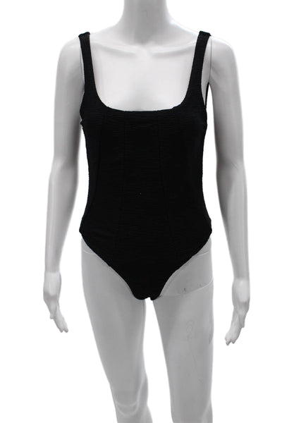 Nonchalant Label Womens Jumpsuit Sleeveless Square Neck Black Nylon Size L
