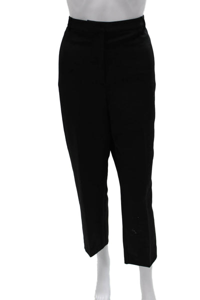 Maje Women Black Polyester Dress Pants Zip Closure Size 12