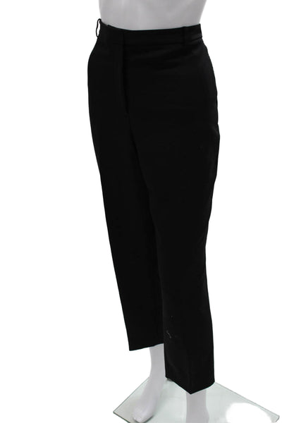 Maje Women Black Polyester Dress Pants Zip Closure Size 12