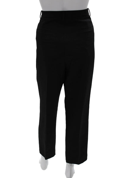 Maje Women Black Polyester Dress Pants Zip Closure Size 12
