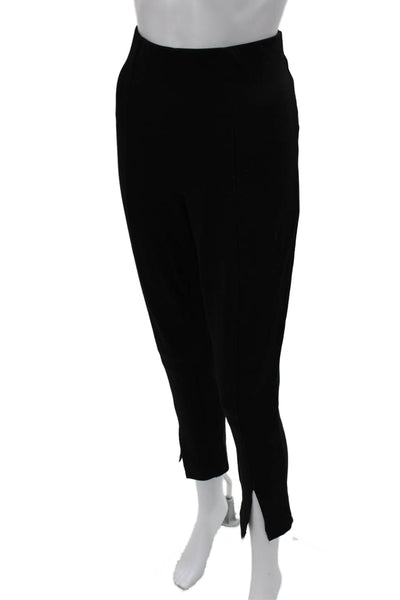 Calvin Klein Women Black Ankle Pants Pull On Rayon Blend Size M