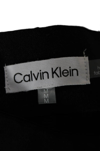 Calvin Klein Women Black Ankle Pants Pull On Rayon Blend Size M