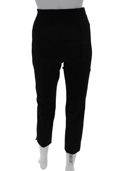 Halston Womens Cropped Black Pull On Pants Size L