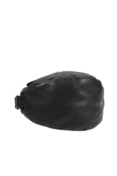 Ameribag Unisex Adults Leather Adjustable Zip Up Sling Bag Black