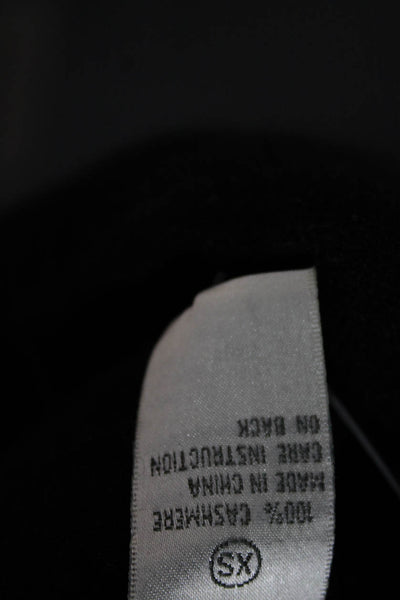 Neiman Marcus Women Pullover Sweater Cashmere Cowlneck 3/4 Sleeve Black Size XS