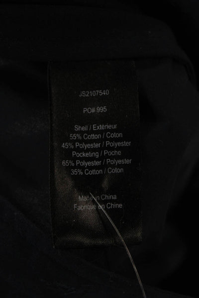 Jason Wu Women Cropped Cotton Pants Blue Zip Inseam 24 Size 6