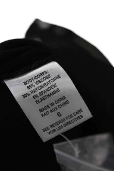 Cami NYC Women Dress Pants Black Viscose Pull On Inseam 30 Size 6