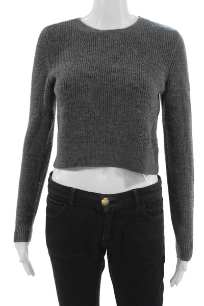 & Other Stories Womens Wool Crew Neck Pullover Sweater Gray Long Sleeve Size XS