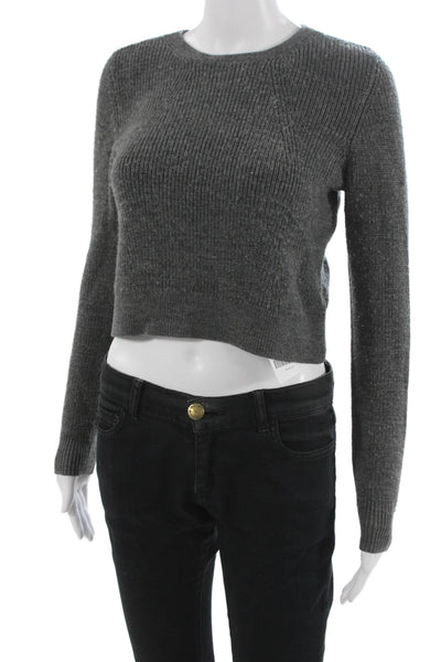 & Other Stories Womens Wool Crew Neck Pullover Sweater Gray Long Sleeve Size XS