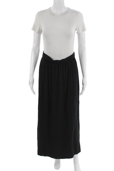 Boden Womens Black Maxi Skirt Viscose Pull On Size 8