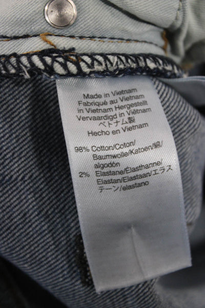 J Crew Mens Tapered Jeans Blue Cotton Button Fly Size 34