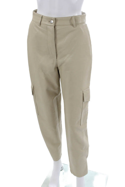 Wilfred Womens Cargo Pants Beige Button Polyurethane Size 4