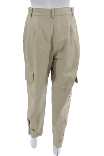 Wilfred Womens Cargo Pants Beige Button Polyurethane Size 4