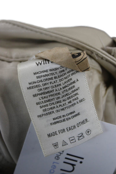 Wilfred Womens Cargo Pants Beige Button Polyurethane Size 4