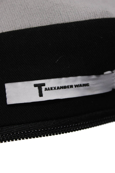 T Alexander Wang Womens Black Cotton Sweatpants Zip Size 6