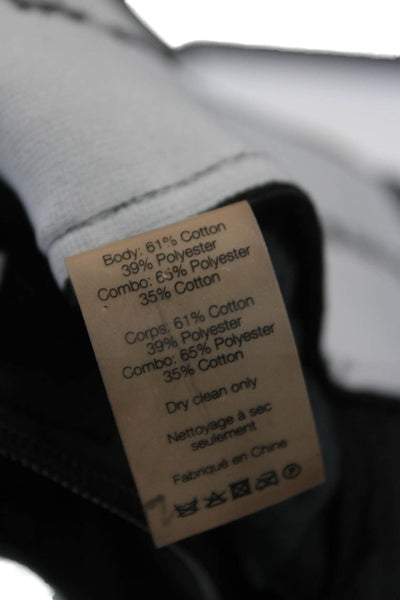 T Alexander Wang Womens Black Cotton Sweatpants Zip Size 6