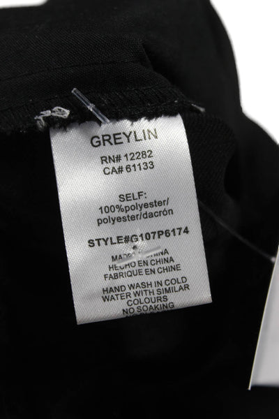 Greylin Anthropologie Women Black Dress Pants Polyester Solid Size S
