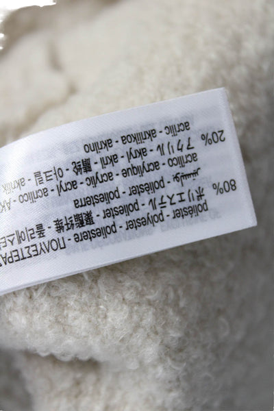 Zara Womens Wrap Long Skirt Ivory Polyester Size M