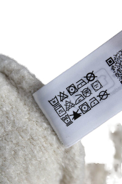 Zara Womens Wrap Long Skirt Ivory Polyester Size M