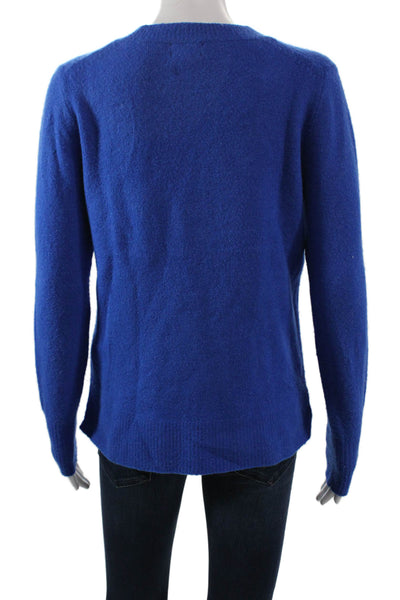 J Crew Women Pullover Sweater Blue Crew Neck Long Sleeve Size XS