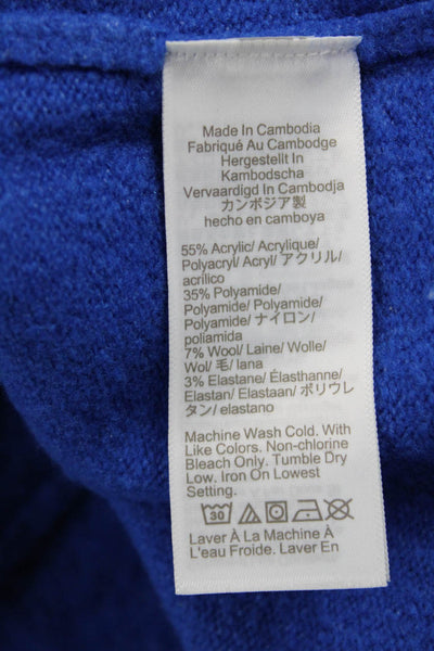 J Crew Women Pullover Sweater Blue Crew Neck Long Sleeve Size XS