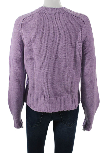 Derek Lam 10 Crosby Womens Pullover Sweater Purple Wool Size S