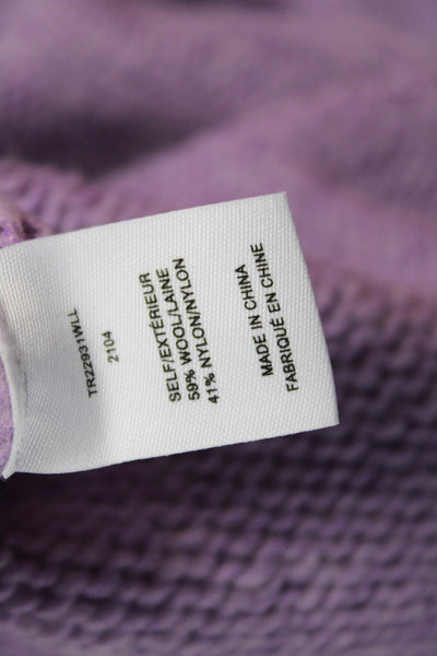 Derek Lam 10 Crosby Womens Pullover Sweater Purple Wool Size S