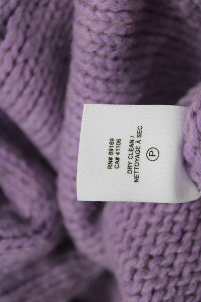 Derek Lam 10 Crosby Womens Pullover Sweater Purple Wool Size S