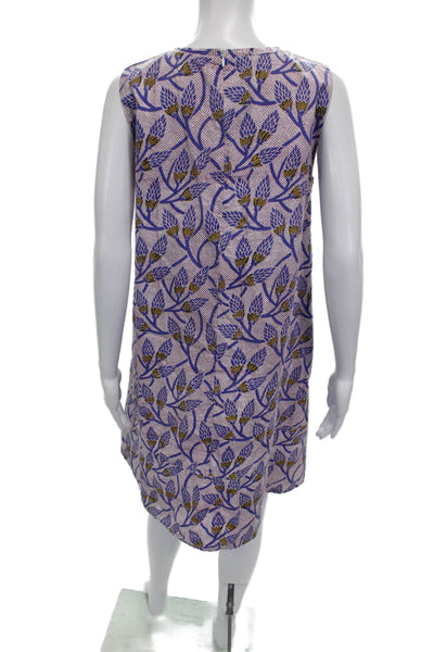 Roberta Roller Rabbit Women Multi Floral Shift Dress Sleeveless Cotton Size S