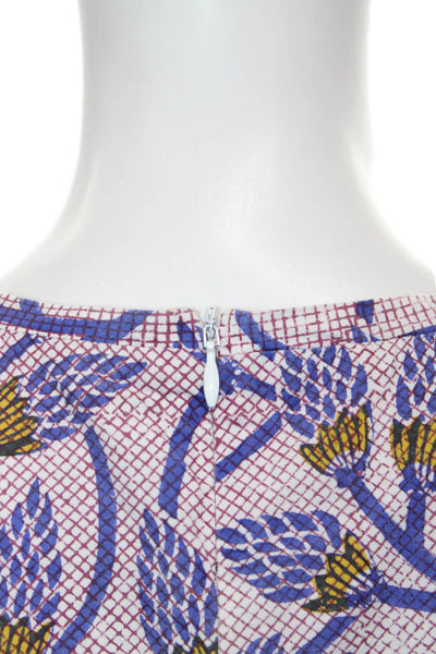 Roberta Roller Rabbit Women Multi Floral Shift Dress Sleeveless Cotton Size S