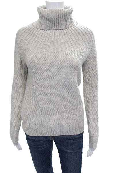 J Crew Womens Gray Turtleneck Pullover Sweater Size XS