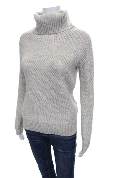 J Crew Womens Gray Turtleneck Pullover Sweater Size XS