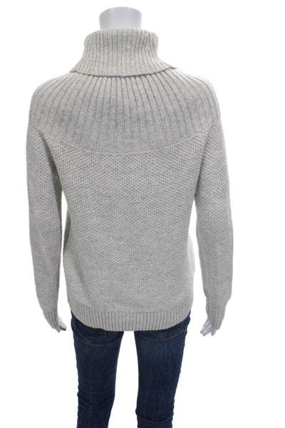 J Crew Womens Gray Turtleneck Pullover Sweater Size XS