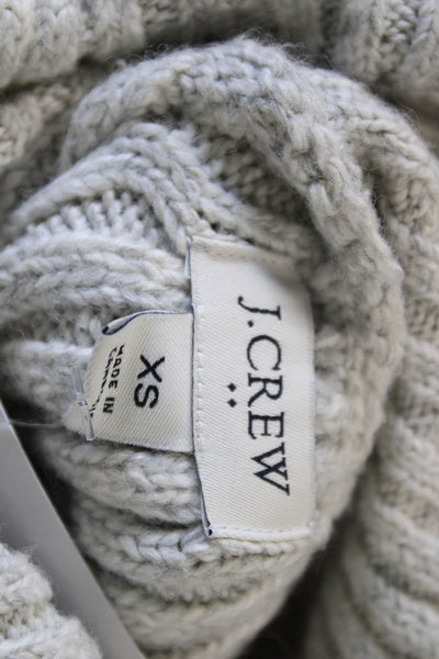 J Crew Womens Gray Turtleneck Pullover Sweater Size XS