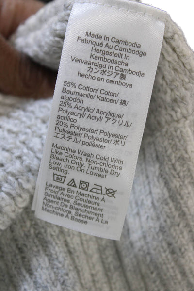 J Crew Womens Gray Turtleneck Pullover Sweater Size XS