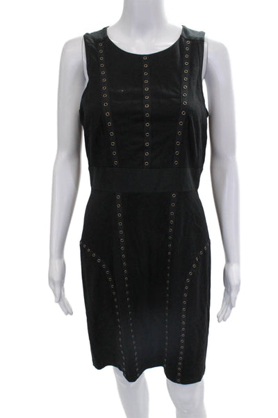 Cynthia Steffe Women Sheath Dress Black Knee-Length Zip Size 6