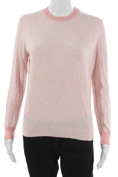 Lululemon Women Pullover Sweater Pink Cotton Blend Long Sleeve Size 30