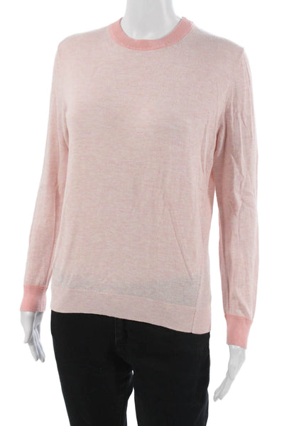 Lululemon Women Pullover Sweater Pink Cotton Blend Long Sleeve Size 30