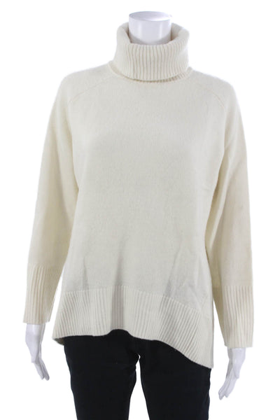 Reiss Womens Pullover Sweater Ivory Wool Turtleneck Long Sleeve Size XS
