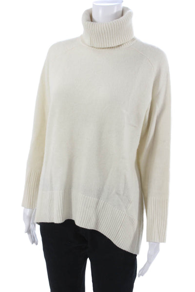 Reiss Womens Pullover Sweater Ivory Wool Turtleneck Long Sleeve Size XS
