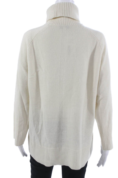 Reiss Womens Pullover Sweater Ivory Wool Turtleneck Long Sleeve Size XS