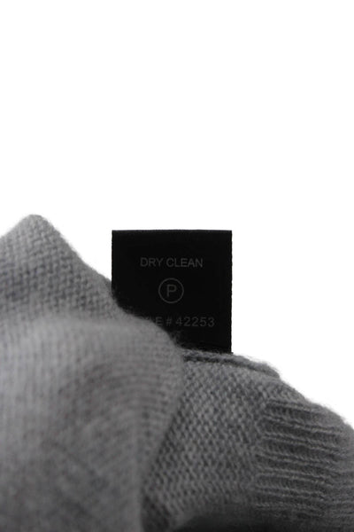 360 Cashmere Women Pullover Sweater Cashmere Gray Crew Neck Size S