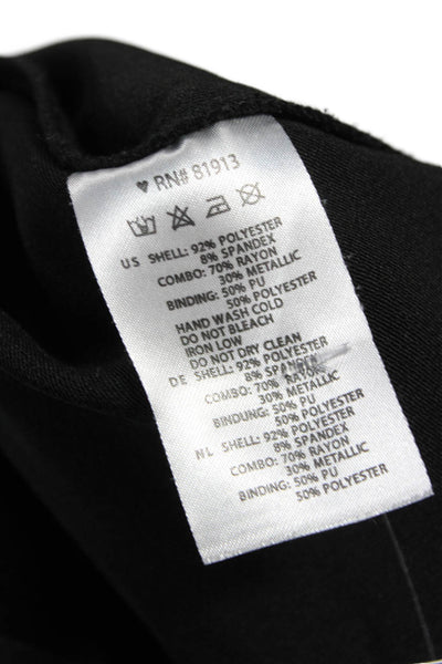 Cooper & Ella Women Camisole V Neck Black Polyester Sleeveless Solid Size M