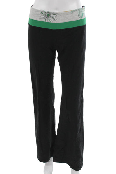 Lululemon Womens Leggings Black Polyester Blend Size 8