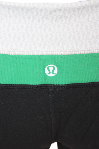 Lululemon Womens Leggings Black Polyester Blend Size 8