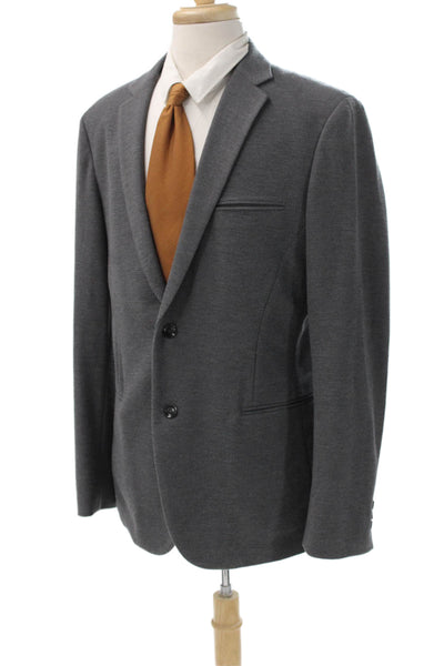 Calibrate Mens Blazer Gray Polyester Size L