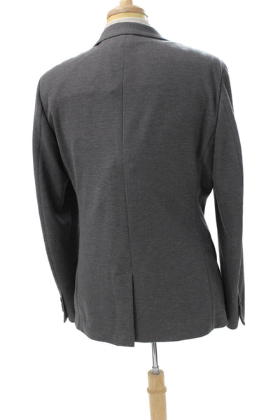 Calibrate Mens Blazer Gray Polyester Size L